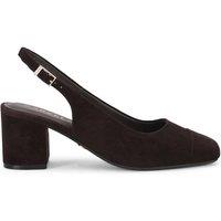 Carvela Women's 'Harper Sling' Suede Heels in Dark Brown | Size: 3