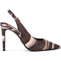 Carvela Women's 'Caramella Sling Court' Fabric Heels in Bronze | Size: 3