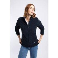 Weird Fish Women's Cherry Textured Full Zip Fleece in Midnight | Size: 16