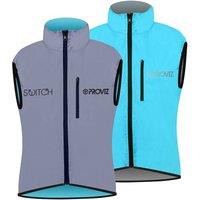 Proviz Women's Reflective Reversible Cycling Gilet in Light Blue | Size: 20