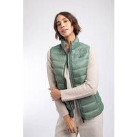 Weird Fish Women's Atissa Lightweight Padded Gilet in Light Green | Size: 8