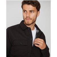 threadbare Men's Lightweight Shacket in Black | Size: Small