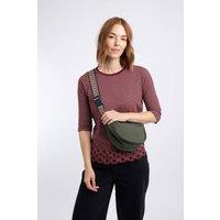 Weird Fish Women's Bason Half Moon Bag in Dark Green