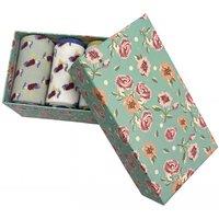 Vellin Women's Feathered Friends 3 Pack Bamboo Socks with Optional Gift Box in Green
