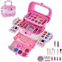 Living and Home 52-Piece Safe and Washable Pretend Play Makeup Set for Kids