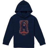 Disney Star Wars The Acolyte Art Deco Masked Youth Kids Pull-Over Hoodie, Navy | Size: 7-8 Years