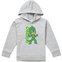 Hasbro PJ Masks Gekko Youth Kids Pull-Over Hoodie, Athletic Heather in Grey | Size: 9-11 Years
