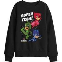 Hasbro Pj Masks Super Team Kids Sweatshirt in Black | Size: 12-13 Years