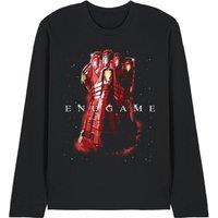Marvel Avengers Endgame Nano Infinity Gauntlet Long Sleeve T-Shirt, Black | Size: 2XL