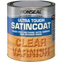 Ronseal 250ml Ultra Tough Internal Clear Satincoat Varnish