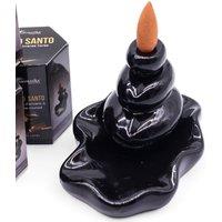 KDMD Pack of 10 Masala Backflow Incense - Palo Santo in Black