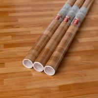 D-C-Fix Butchers Block Self Adhesive Vinyl Wrap for Doors & Worktops 3 Rolls in Brown | Size: 675mm x 2000mm