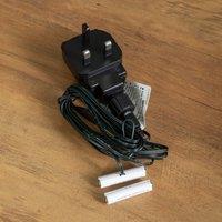 Samuel Alexander 3m Battery Replacement Mains Powered Adaptor Plug for 2 x AAA Batteries in Black