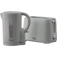 Tower Presto Kettle & 2 Slice Toaster in Grey