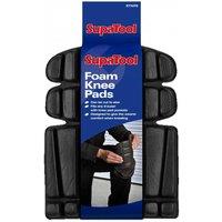 SupaTool Foam Knee Pads Pack of 2 in Black