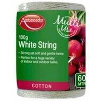 Ambassador Multi-Use Cotton String in White