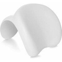 Wave Spas Luxury Head Rest Pillow - PU Foam, Contoured Hot Tub Headrest in Light Grey | Size: 6 Pack