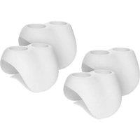 Wave Spas Drinks Holder, PU Foam, Edge-Mount accessory for Hot Tubs in Light Grey | Size: 4 Pack