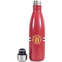 Manchester United FC Core Stripe Thermal Flask in Dark Red