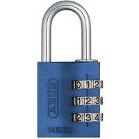 ABUS Mechanical 145 Series Aluminium Combination Padlock in Blue