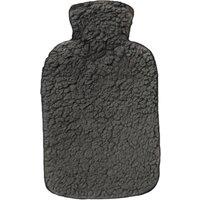 Hearth and Home 2L Sherpa Hot Water Bottle And Cover in Grey