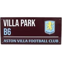 Aston Villa FC Metal Street Sign in Burgundy