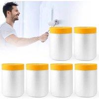 FLAVORA 55cm*20m Pre-taped Masking Paper Car Painter Spray Paint | Size: 10000mm x 520mm