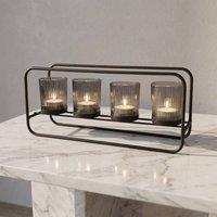 Garden Greatness Sleek Smoke Grey Four Tealight Holder | Size: 4 Pack