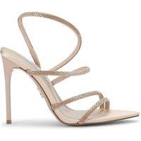 STEVE MADDEN Women's 'Sylo Champagne Satin' Satin Heels in Gold | Size: 7