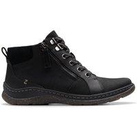 Clarks Women's Orlene Top Waterproof Black Nubuck, Trainers, Lace Up | Size: 4-Wide Fit