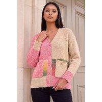 Roman Women's Petite Pocket Cardigan in Pink | Size: 10
