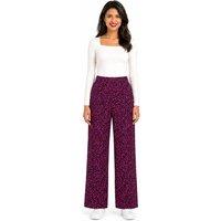 Kettlewell Women's Joni Print Trousers in Fuchsia | Size: Large
