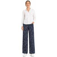 Kettlewell Women's Joni Print Trousers in Mid Navy | Size: Small