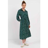 Kettlewell Women's Delilah Shirt Dress in Bottle Green | Size: 16