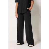 Long Tall Sally Women's Tall Set T-Shirt & Wide Leg Trousers in Black | Size: 18L
