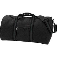 Quadra Men's Vintage Canvas Holdall Duffle Bag - 45 Litres Pack of 2 in Dark Grey