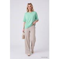 Tommy Life Women's Straight-Leg Pants in Stone | Size: Small