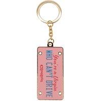 Clueless Limited Edition License Plate Keyring in Baby Pink