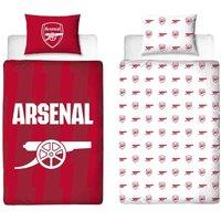 Arsenal FC Lightning Duvet Cover Set in Red | Size: Single