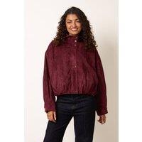 Blue Vanilla Women's Dark Red Long Sleeve Turtleneck Jacket | Size: Medium