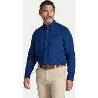 Raging Bull Men's L/S Soft Brushed Melange Twill Shirt in Navy | Size: 3XL