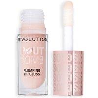 Revolution Pout Bomb Plumping Lip Gloss in Milky Sheer Holo