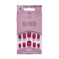 Elegant Touch Women's Gel Finish False Nails - Berry Blast