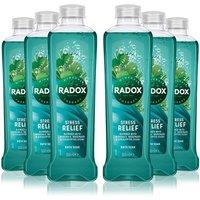 Radox 100% Nature Inspired Fragrance 'Bath Soak', Stress Relief, 6 x 500ml in Green