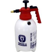 Spear & Jackson Pump Action Pressure Sprayer 2 Litre, White/Red in Red