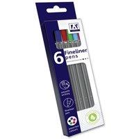A Star Fineliner Pens (Pack Of 6)
