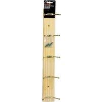 SupaHome 5 Hook Coat Rack in Beige