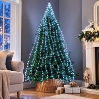 SPOT ON DEALZ 672LED CoolWhite Sparkle Cascading MicroXmas Tree Lights IndoorOutdoor in Cool White
