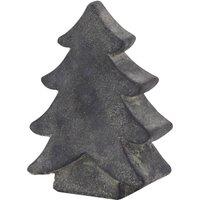 Hill Interiors Amalfi Christmas Tree Dration 17cm x 5cm x 12cm in Grey | Size: 17 cm x 5 cm x 12 cm