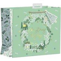 Giftmaker Christmas Wishes Gift Bag in Green